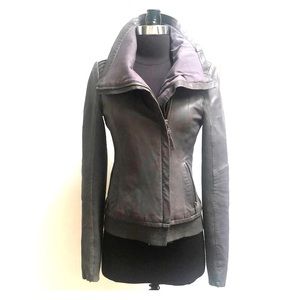 MACKAGE grey leather jacket